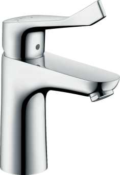 HANSGROHE Focus 100 izlietnes jaucējkrāns ar pagarinātu rokturi un PopUp HG31911000 
