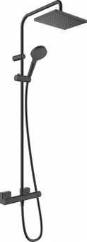 HANSGROHE VERNIS SHAPE 230 1jet dušas sistēma ar termostatu melna matēta HG26286670 