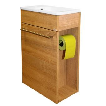 AQUALINE  PREMIUM 40 skapis ar izlietni MINI gaišs ozols 930VK40TPS 