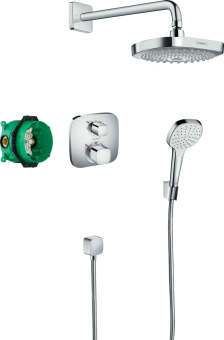HANSGROHE Design ShowerSet dušas sistēma ar iebūvētu termostatu HG27294000 