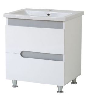 AQUALINE PREMIUM LUX 60 skapis ar izlietni FRAME  metallic 9333T306019M 