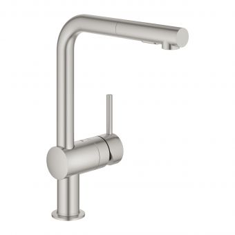 GROHE MINTA virtuves izlietnes jaucējkrāns ar izvelkamu dušu 30274DC0 