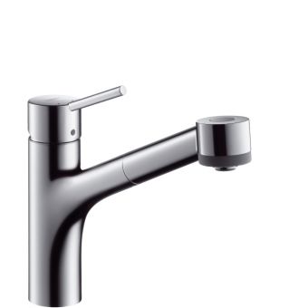 HANSGROHE Talis S virtuves izlietnes jaucējkrāns ar izvelkamu dušu HG32841000 
