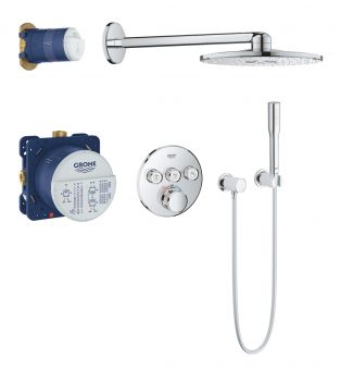 GROHE Grohtherm SmartControl iebūvējamais termostats ar dušas komplektu 310 34705000 