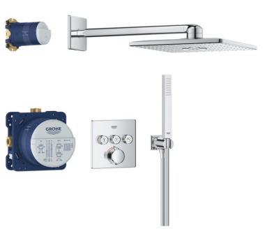 GROHE SmartControl Vitalio 310 Cube iebūvējama dušas sistēma ar termostatu Precision 34875000 
