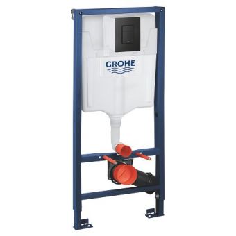 GROHE komplekts 38811KF0 - rāmis podam 3-1, taustiņš EVEN matēts melns, stiprinājumi 