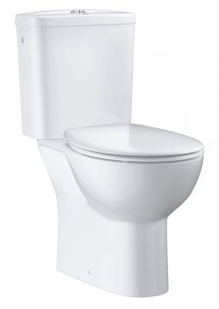 GROHE BauCeramic Rimless pods horizontāls izvads 3/6L ar QuickRelease/SoftClose vāku 39496000 