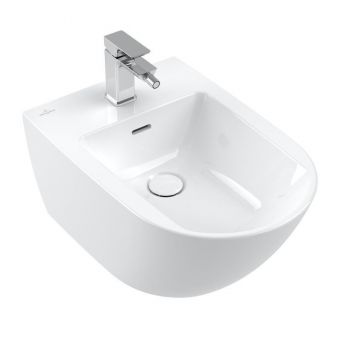 Villeroy & Boch SUBWAY 3.0 sienas bidē, izplūde ar keramisko vāciņu 44700001 