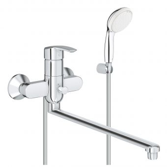 GROHE MULTIFORM vannas jaucējkrāns ar garu izteku un Tempesta DUO dušu 3270800A 