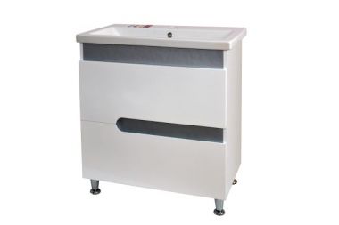 AQUALINE PREMIUM LUX 80 skapis ar izlietni FRAME metallic 9333T308019M 