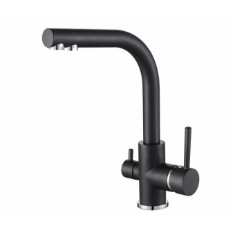 AQUASANITA AKVADUO jaucējkrāns filtrētam ūdenim TAP2663 black metallic TAP2663 601