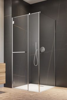 RADAWAY CARENA KDJ 120Lx90 dušas stūris kreisā puse Chrome/Transparent 134443-01-01NL 
