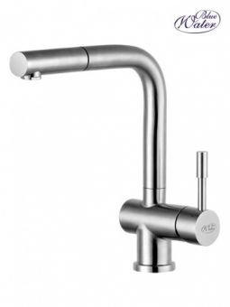 BLUE WATER CORSA-INOX jaucējkrāns NT ar izvelkamu dušu 