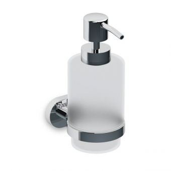 RAVAK CHROME CR 231.00 turētājs ar stikla šķidro ziepju trauku X07P223 