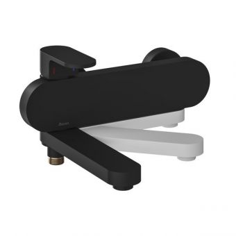 RAVAK CHROME CR 022.20BL Vannas/dušas jaucējkrāns melns X070431 