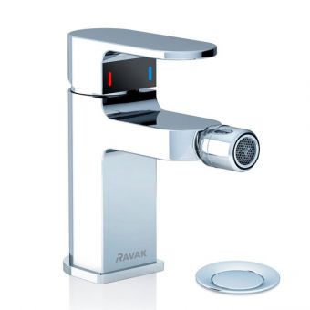 RAVAK Chrome CR055.00 Bidē maisītājs ar pamatnes vārstu X070055 