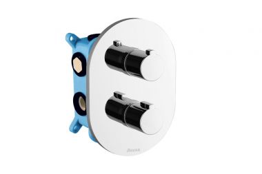 RAVAK Chrome CR067.00 Termostatiskais zemapmetuma maisītājs X070075, paredzēts R-box Multi 