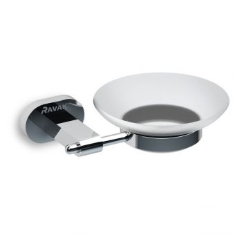 RAVAK CHROME CR 200.00 turētājs ar stikla ziepju trauku X07P187 