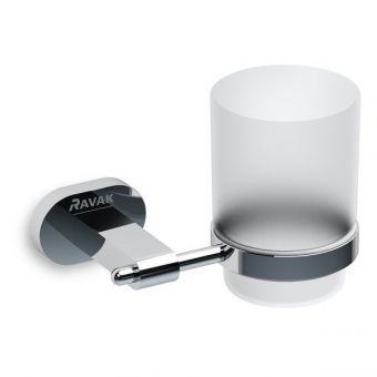 RAVAK CHROME CR 210.00 turētājs ar stikla glāzi  X07P188 