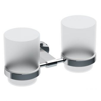RAVAK CHROME CR 220.00 turētājs ar divām stikla glāzēm X07P189 
