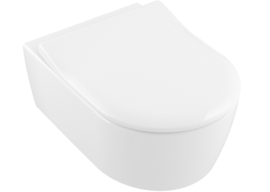 Villeroy & Boch AVENTO Rimless sienas pods ar QR Soft Close Slim vāku 5656RS01 