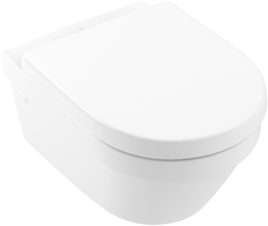 Villeroy & Boch ARCHITECTURA OVAL Rimless sienas pods ar QR Soft Close vāku 4694HR01 