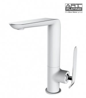 ART PLATINO EMIRA-CH/WHITE jaucējkrāns  hroms/balts 