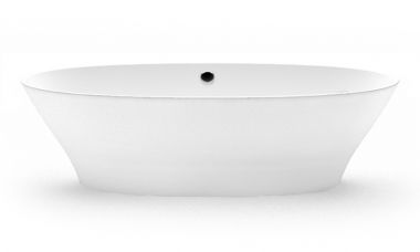 AURA GALATEA 2 vanna 1760x865 ar pop-up sifonu balta ar pārplūdi 