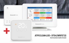 AKCIJA! RESIDEO EVOHOME WIFI vadības komplekts ATC938G4000+ATF800+R9H911RF + DĀVANĀ DT4R Evohome bezvadu telpas termostats, balts DTS42WRFST20 