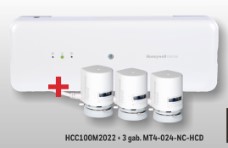 AKCIJA! RESIDEO HCC100M2022 Vadības bloks HCC100 grīdas apkurei, 8 zonas, ar antenu + DĀVANĀ  TRĪS MT4-024-NC-HCD Termoelektriskie izpildmehānismi 