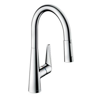 HANSGROHE Talis M51 200 virtuves izlietnes jaucējkrāns ar izvelkamu dušu 73851000 