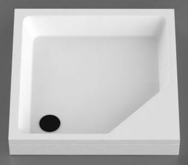 VISPOOL KD-90 Dušas paliktnis ar kājām un L-veida paneli 