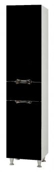SANSERVIS LAURA 40 skapis penālis 41.4x36x196 melns 48768 