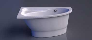 AKCIJA! VISPOOL MIA 140 Vanna 1400x900x605 ar sifonu labā
