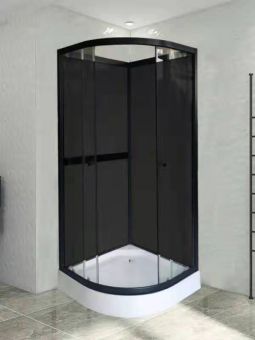 AKCIJA! AQUALINE OW-MS10 BLACK dušas kabīne 90x90 L01MS10BK 