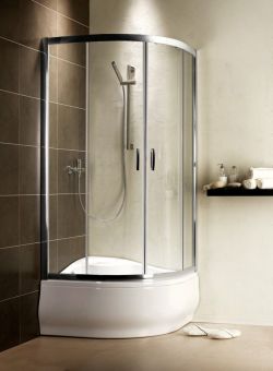 PREMIUM PLUS A1700 90x90 dušas kabīne hromēta /caurspīdīgi stikli 1700 mm 