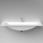 VISPOOL Q-1400 izlietne 1395x500x235 balta 