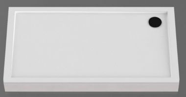 VISPOOL QQ-145 R Dušas paliktnis ar kājām un L-veida paneli labā puse 