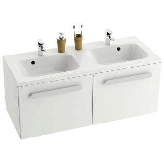 RAVAK SD 1200 CHROME izlietnes skapītis 120x49x47 balts/balts X000000536 