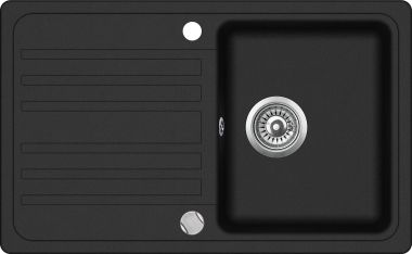 AQUASANITA NOTUS Virtuves izlietne 76.5x46 SQ101AW 601 black metallic