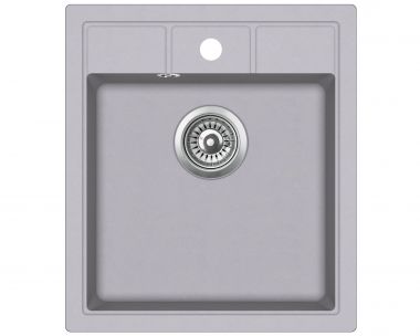 AQUASANITA NOVA Virtuves izlietne 46x51.5 SQN100W 202 alumetallic