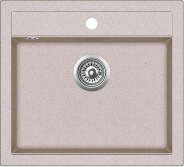 AQUASANITA QUADRO Virtuves izlietne 56.5x51 SQQ100W 110 beige