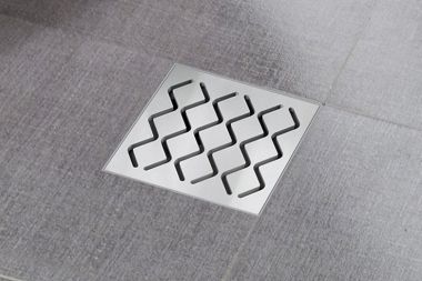 RAVAK SNAKE SN501 noteces traps (dušas kanāls) plastmasa 105x105/50 X01435 