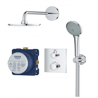 GROHE Grohtherm Perfect Rainshower Cosmo 210 iebūvējamais dušas termostata komplekts 34734000 