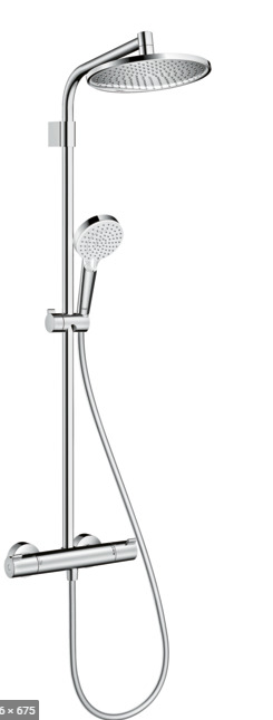 HANSGROHE CROMETTA S 240 dušas sistēma ar termostatu + dāvanā JBL Bluetooth speaker HG26781000 