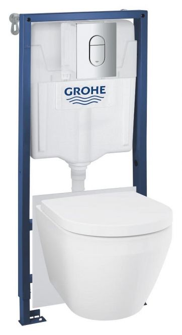 GROHE Komplekts 5-1  102514SH00: Rāmis, Arena Cosmo taustiņš, EuroCeramic Triple Vortex pods ar vāku,stipr.,blīve 