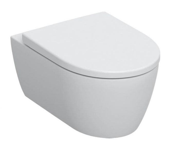 GEBERIT iCon Rimfree sienas pods ar QR/SC vāku 501.664.00.1 