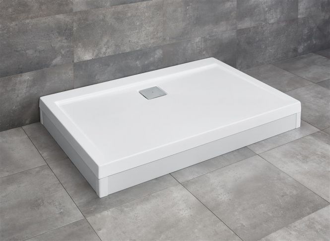 RADAWAY ARGOS D 100x90 dušas paliktnis uz kājām balts 
