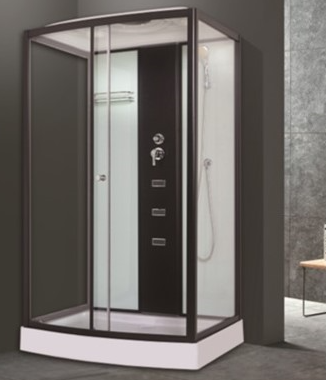 AKCIJA! AQUALINE OW-8060 dušas kabīne ar masāžu 120x80 L018060 