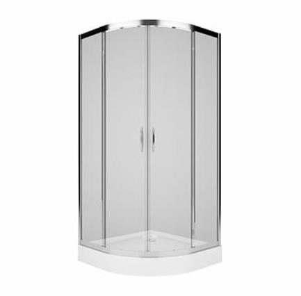KOLO RECORD dušas kabīne 90x90 hroms/caurspīdīgs stikls PKPG90222003 